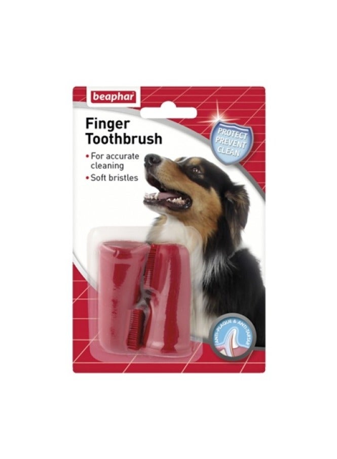 بيفار فرشاة أسنان على شكل إصبع - 2 قطعة