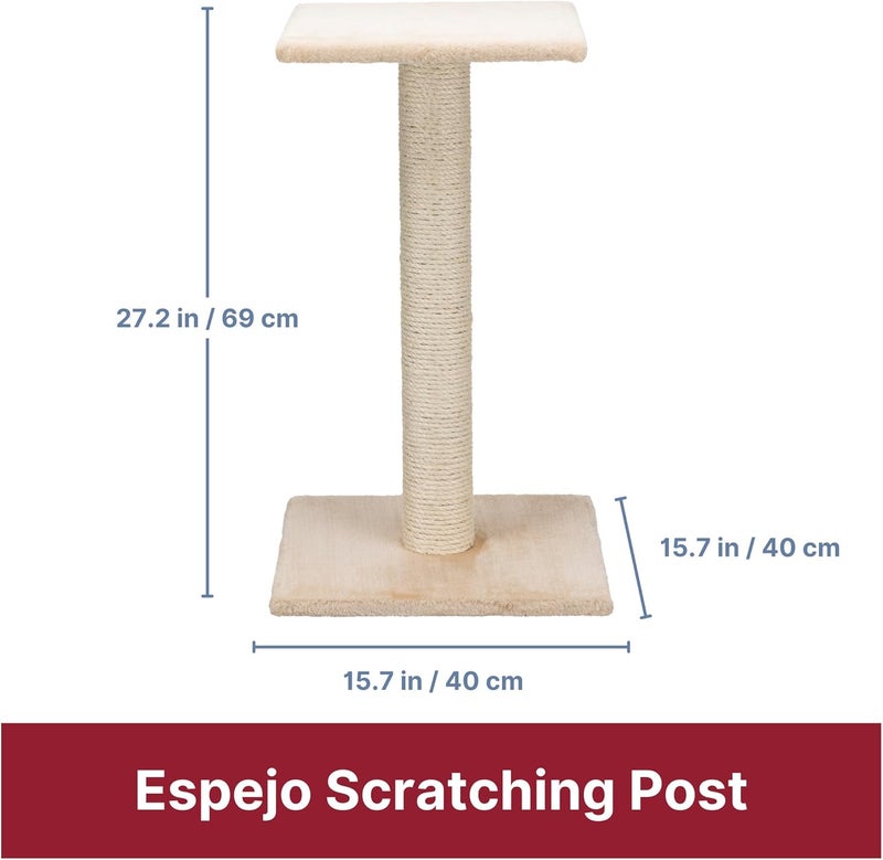 TRIXIE Pet Products Espejo Scratching Post Gray Medium 16 x 16 x 27 in 43341 - Image 4