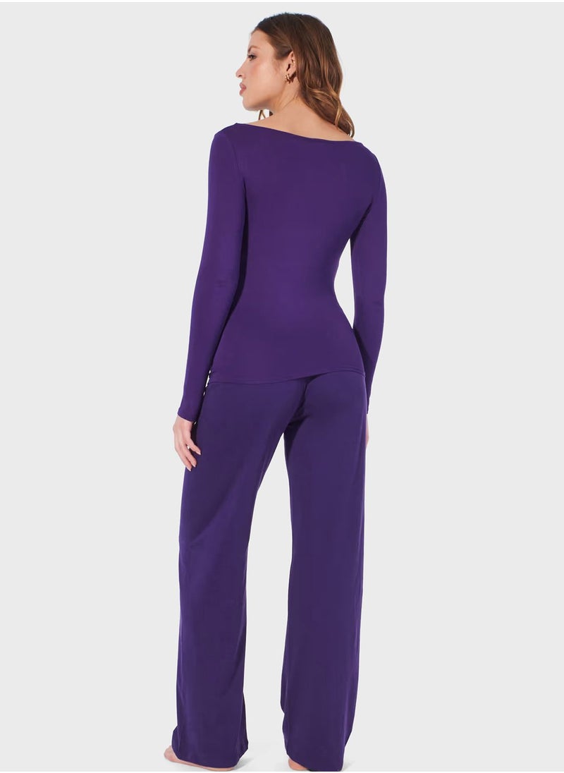 UNDIZ - Long Sleeve Pyjama Top - Image 1