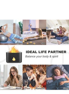 Mi VAZA 200ml Essential Oil Diffuser LED Simulation Flame Ultrasonic Home Office Air Freshener Fragrance Sooth Sleep Atomizer  - Image 2