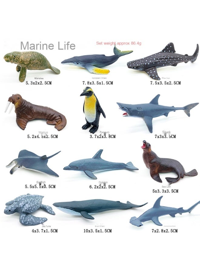 NIBEMINENT Realistic Wildlife Animal Model Toy Set