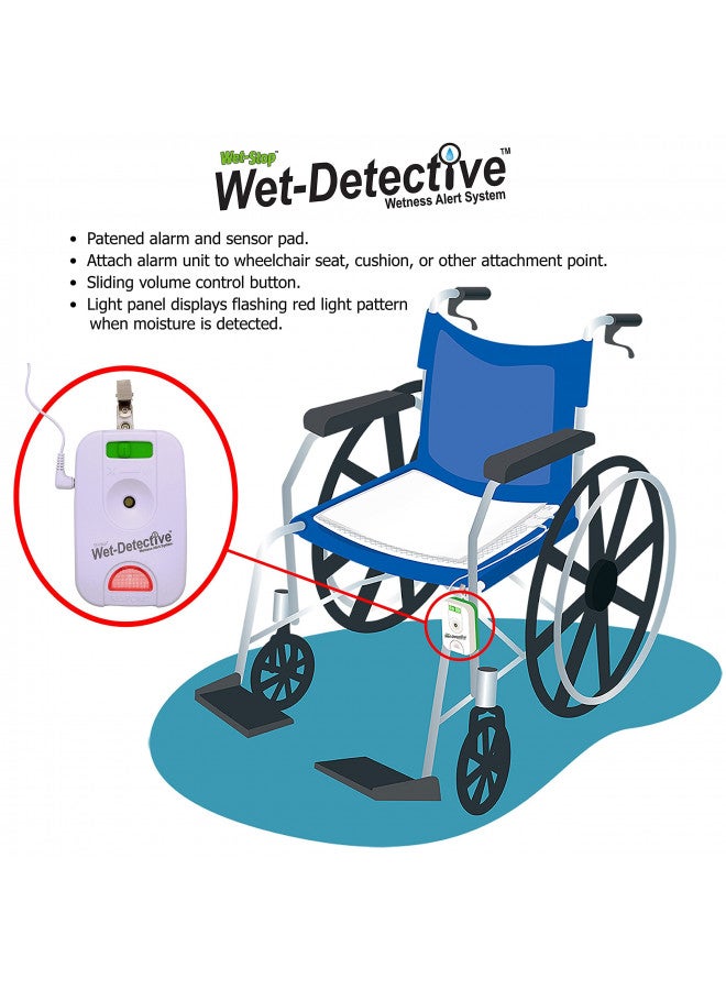 Wet-Stop Wet Detective Bedwetting Kit, Incontinence & Bedwetting Alarm System, Includes 2 Sensor Pads - Image 3