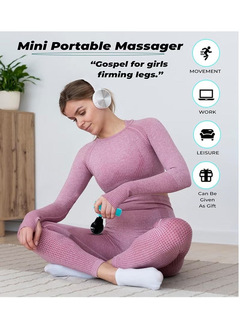Portable Muscle Massage Gun for Daily Use – Deep Tissue Massager to Relieve Muscle Pain in Neck, Shoulders, Back, Arms, and Legs, Compact Mini Massage Gun for Face and Body, Muscle Recovery Device After Workout and Sports, Suitable for Gym, Fitness, Office, and Home Use, Lightweight Design with Powerful Vibration for Effective Massage, Improved Blood Circulation and Muscle Relaxation – Multicolor - Image 5