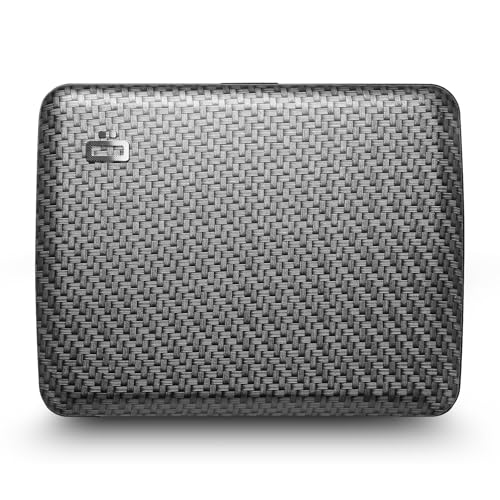 ÖGON -DESIGNS- Aluminum wallet, Large capacity with metal lock, RFID Protection against fraud and demagnetization, Smart Case OSLO Large model - Image 1