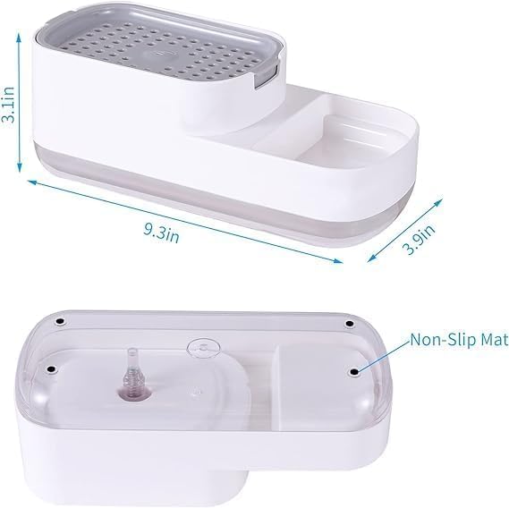 YONIMI Plastic Dishwashing Soap Dispenser Countertop Soap Pump Dispenser Addy Sink Dishwashing Soap Dispenser for Kitchen Bathroom Liquid Dish Soap Dispenser Soap Holder - Image 5