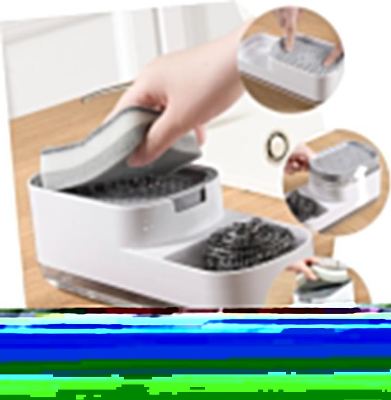 YONIMI Plastic Dishwashing Soap Dispenser Countertop Soap Pump Dispenser Addy Sink Dishwashing Soap Dispenser for Kitchen Bathroom Liquid Dish Soap Dispenser Soap Holder - Image 4