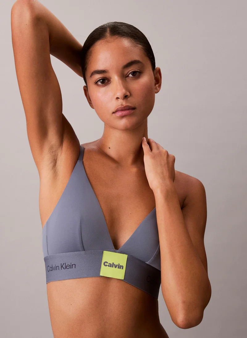 CALVIN KLEIN Logo Unlined Triangle Bralette