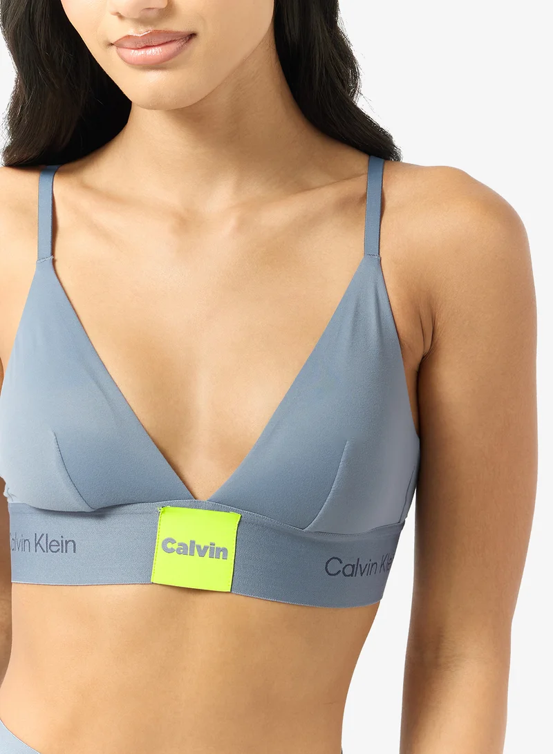 CALVIN KLEIN Logo Unlined Triangle Bralette