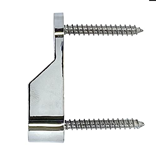 Desunia Oval Closet Rod End Supports | Screw on Type | 15mm x 30mm | Polished Chrome | 2 Pack - Image 4