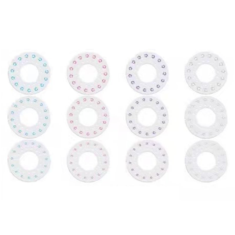 12Pcs Diamond Dishes 180 Diamonds Diamond Paste Magic Jewel Drill for Diamond Hair Stapler - Image 1