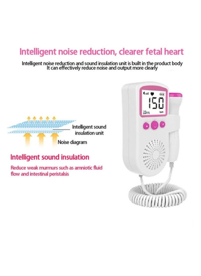 Generic - Fetal Heart Rate Detector, Portable Fetal Heart Rate Detector, Home Doppler Meter With LCD Display, For Monitoring Baby's Heartbeat At Home - Image 1