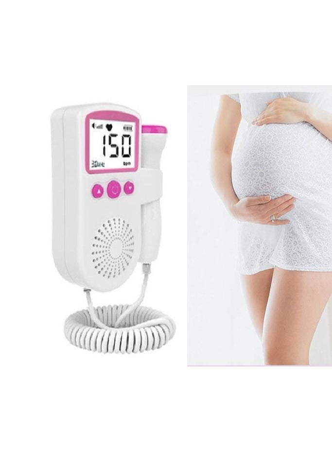 Generic - Fetal Heart Rate Detector, Portable Fetal Heart Rate Detector, Home Doppler Meter With LCD Display, For Monitoring Baby's Heartbeat At Home - Image 1