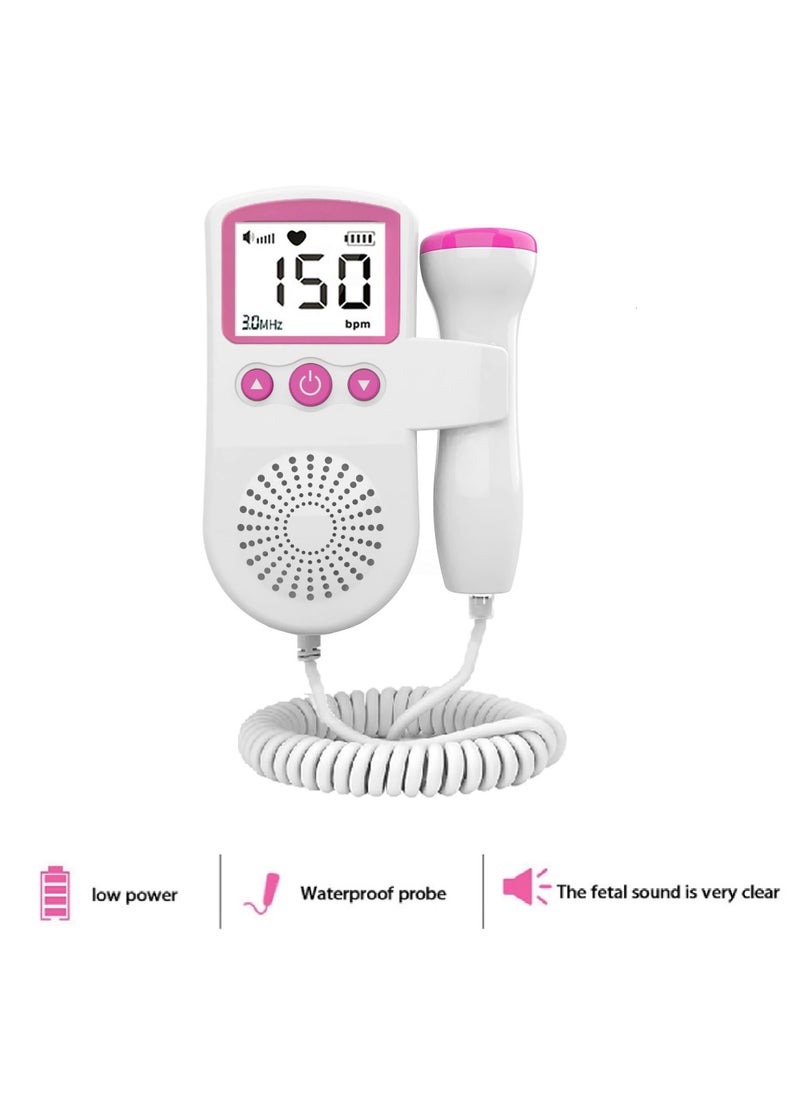 Generic - Fetal Heart Rate Detector, Portable Fetal Heart Rate Detector, Home Doppler Meter With LCD Display, For Monitoring Baby's Heartbeat At Home - Image 1