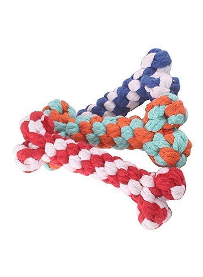 لعبة حبل معقود للكلاب | لعبة شد على شكل دمبل للكلاب | لعبة مضغ للجراء والكلاب البالغة | لعبة حبل للكلاب لعبة مضغ للجراء التي تعاني من التسنين لعبة حبل مضغ (عبوة من قطعة واحدة) - Image 1