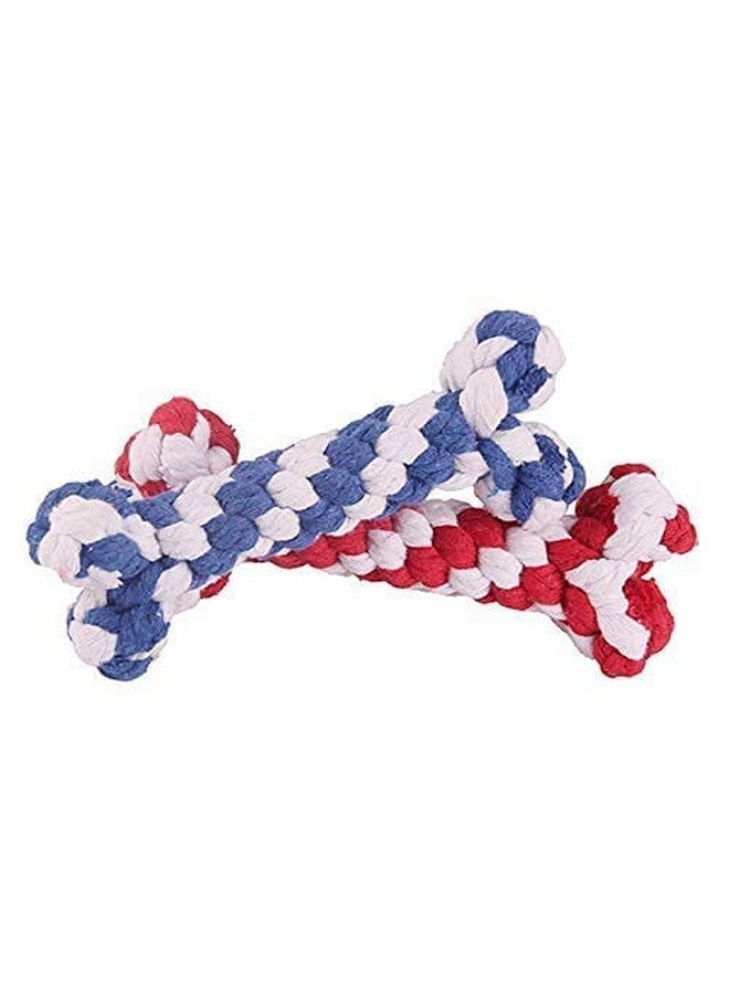 لعبة حبل معقود للكلاب | لعبة شد على شكل دمبل للكلاب | لعبة مضغ للجراء والكلاب البالغة | لعبة حبل للكلاب لعبة مضغ للجراء التي تعاني من التسنين لعبة حبل مضغ (عبوة من قطعة واحدة) - Image 4