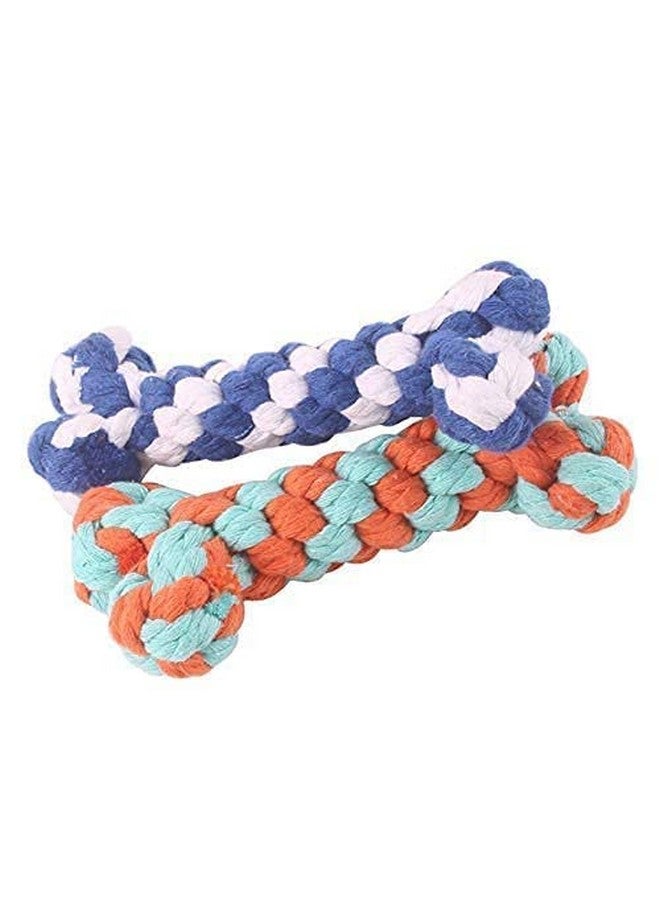 لعبة حبل معقود للكلاب | لعبة شد على شكل دمبل للكلاب | لعبة مضغ للجراء والكلاب البالغة | لعبة حبل للكلاب لعبة مضغ للجراء التي تعاني من التسنين لعبة حبل مضغ (عبوة من قطعة واحدة) - Image 5