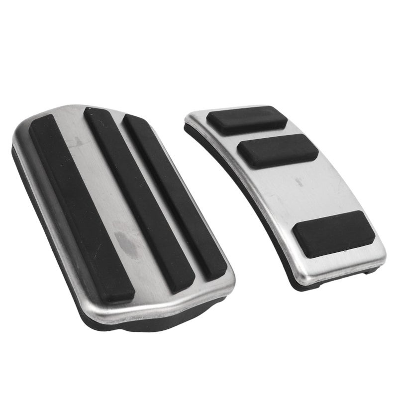 Accelerator Brake Pedal Set Nonslip Foot Pedals Stainless Steel Replacement for Ford Mustang Mach‑E 2021 Up - Image 2