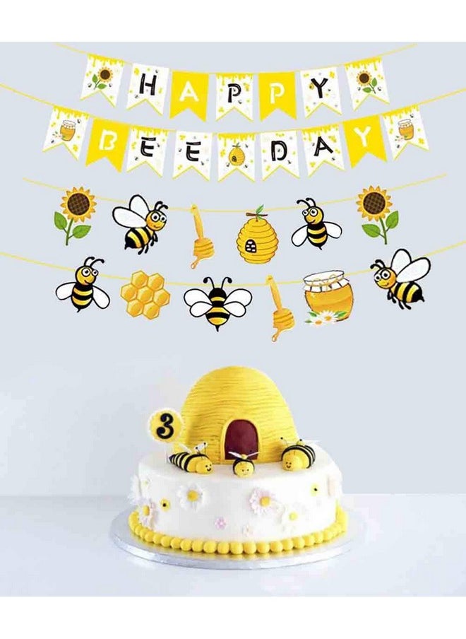 Wishlife Honey Bee Banner Sethappy Bee Day Bannerbumblebee Banner For Bumblebee Party Bumblebee Baby Showerbumblebee Decoration Boysgirlskidshomeclassroombedroom  - Image 3