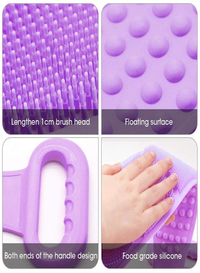 EBOFAB Silicone Dual Sided Back Scrubber Brush Dead Skin Removal Exfoliating Belt for Shower, Easy to Clean, Lathers Well for Men & Women - Image 4