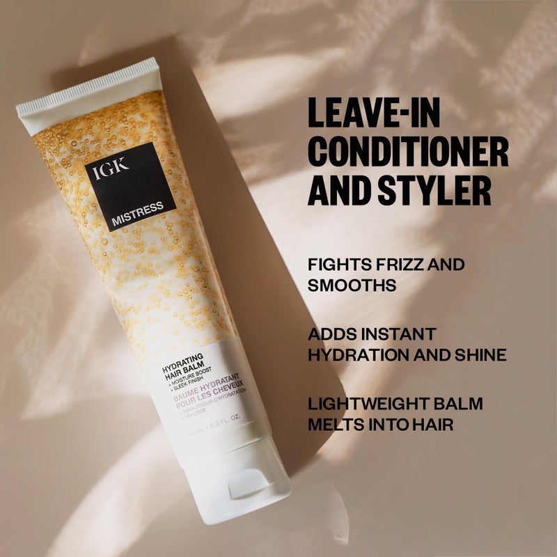 iGK بلسم الشعر المرطب IGK ميسيس | خفيف الوزن + تحكم في التجاعيد + لمعان | نباتي + خالي من التجارب على الحيوانات | 5 أوقية - Image 2