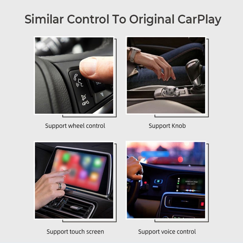 محوّل Carplay اللاسلكي: واي فاي 5G، تشغيل فوري بدون إعداد، إعادة اتصال تلقائية - يحوّل الاتصال السلكي إلى لاسلكي Carplay دونغل لأجهزة iOS 10+ وأغلب موديلات السيارات - Image 2