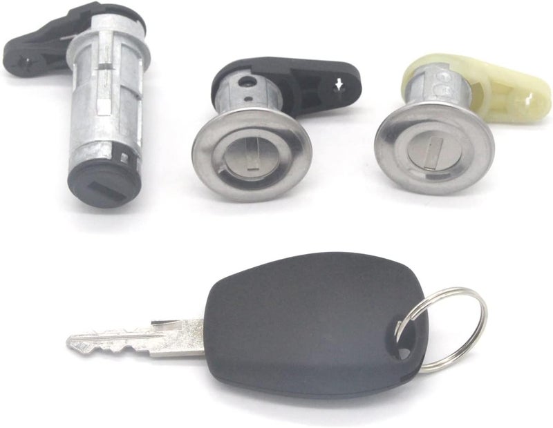 DEMULAX Full Set Ignition Switch Tailgate Lock for Renault Dacia - Image 2