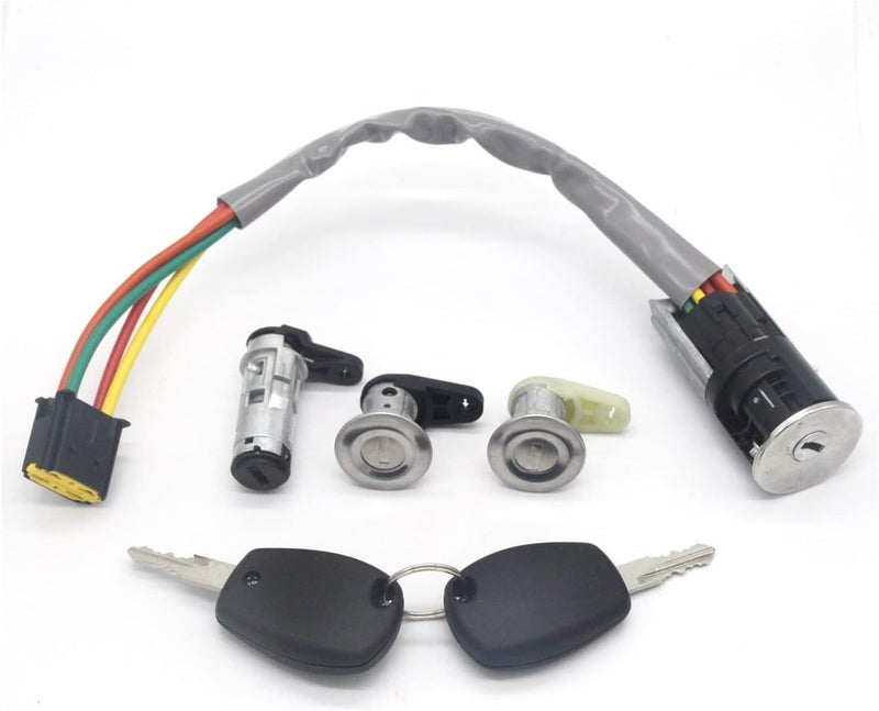 DEMULAX Full Set Ignition Switch Tailgate Lock for Renault Dacia - Image 1