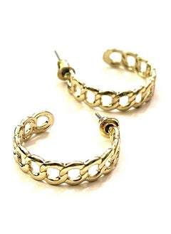 Trio Earrings Gold Chain Hoops  - Image 1