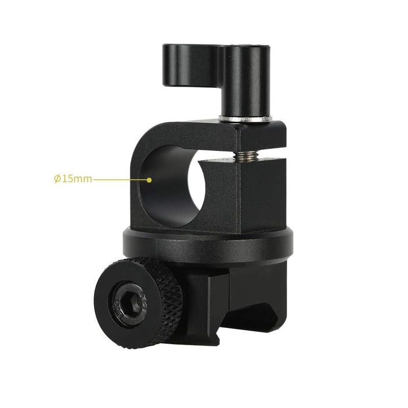 NICEYRIG Quick Release NATO Lock Clamp to 15mm Rod Rail Clamp for DSLR Camera Rig Follow Focus, Microphone, Monitor - 427 - Image 4
