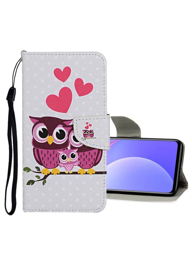 The Bros Case For Xiaomi Redmi 10 2022 Colored Drawing Pattern Flip Leather Case