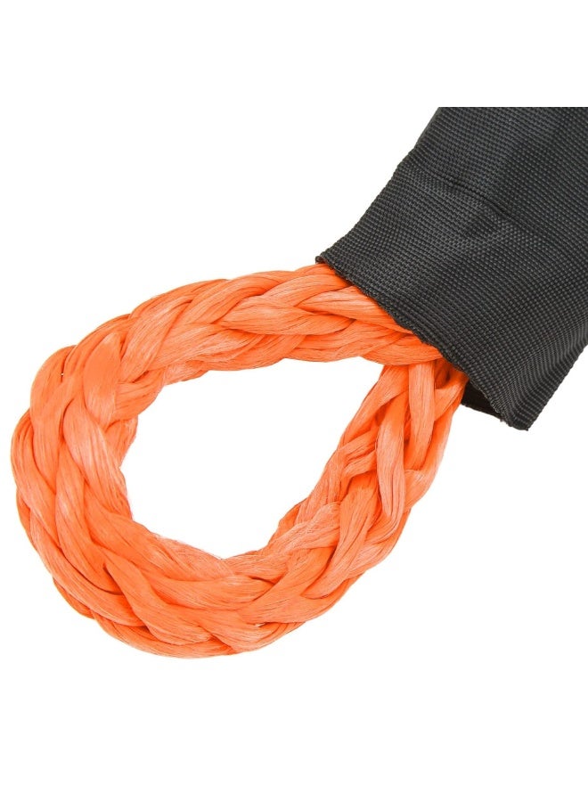 Manful 17T - 56cm Heavy Duty Synthetic Winch Rope – Off-Road Recovery Tow Rope with Reinforced Loops, High Strength Braided Cable for SUV, Truck, ATV, UTV - Image 4
