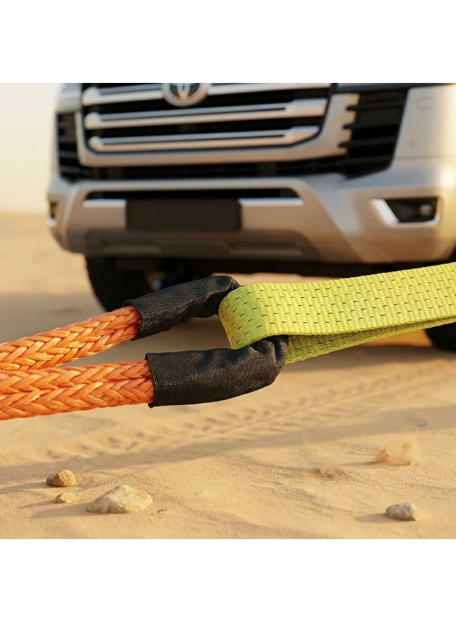 Manful 17T - 56cm Heavy Duty Synthetic Winch Rope – Off-Road Recovery Tow Rope with Reinforced Loops, High Strength Braided Cable for SUV, Truck, ATV, UTV - Image 2