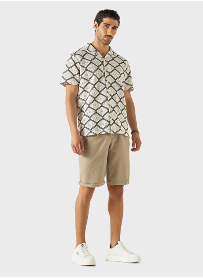 Iconic Printed Button Down Shirt  - Image 4