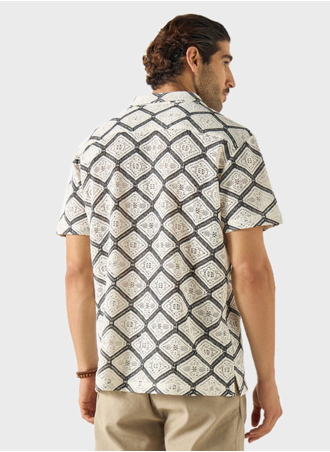 Iconic Printed Button Down Shirt  - Image 2