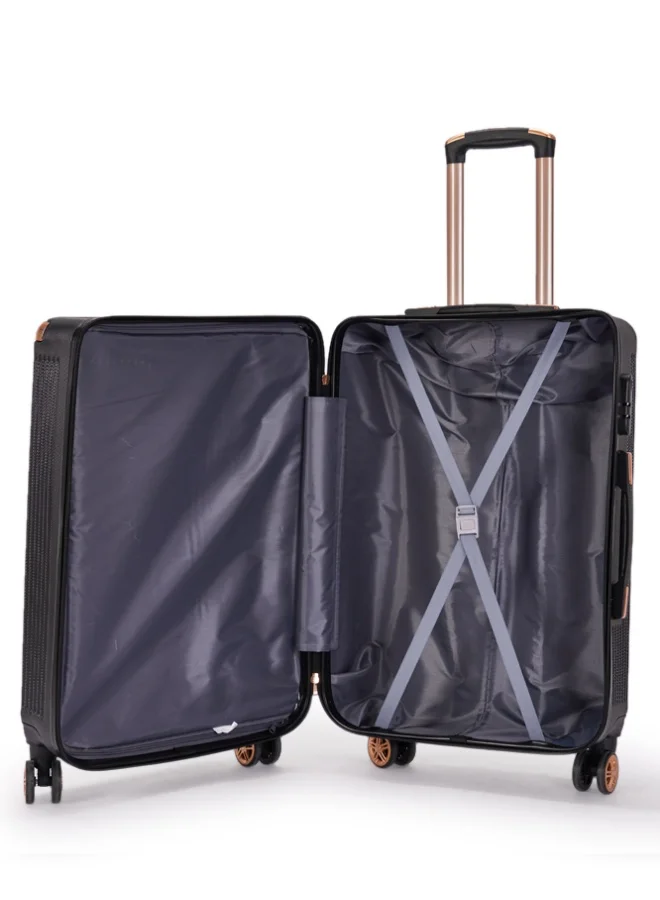 LIMRA Luggage set 5 pieces travel Bags with a distinctive design from limra Black