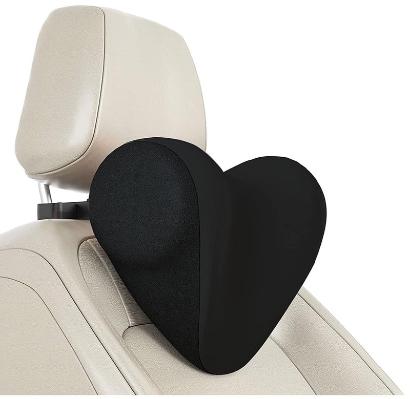 HOLD UP Car Neck Pillow, Car Headrest Pillow Adjustable in 5 Directions Neck Support Pillow for Driver Seat Memory Foam Cervical Support Cushion Accessory for Relief Neck Pain from Driving-Black - Image 1