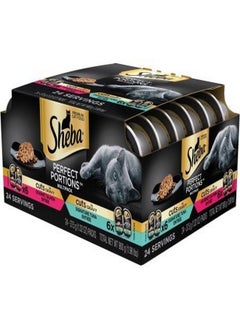 Sheba Sheba Perfect Portions Cuts in Gravy Multipack Salmon & Tuna Wet Cat Food 2.6 oz.  - Image 1