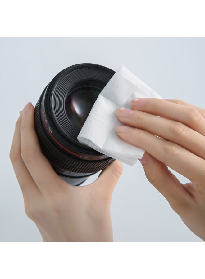 kinbata Portable Resin Optical Flat Glasses Non-alcohol Disposable Cleaning Dust-removing Paper Anti-fog Wipes Wipe Paper L - Image 3