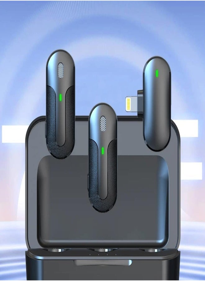 YESIDO KR16 2 in 1 8 Pin Wireless Microphone with Charging Box