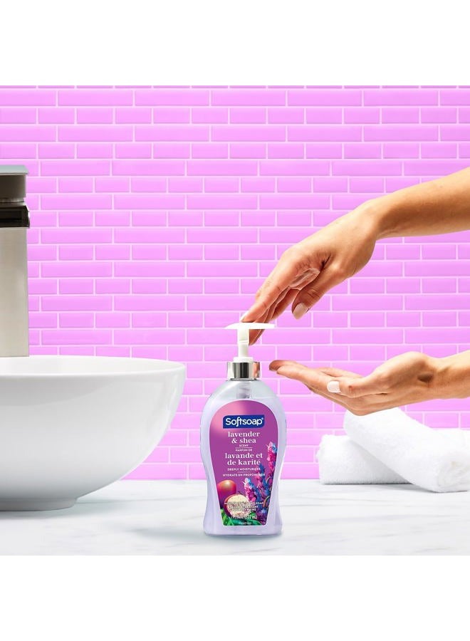 Softsoap Deeply Moisturizing Liquid Hand Soap, Shea Butter, Lavender, 11.25 Fl Oz - Image 4
