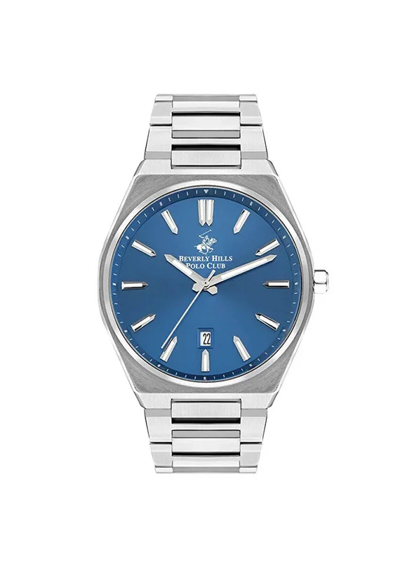 BEVERLY HILLS POLO CLUB Beverly Hills Polo Club BP3503X.370 Men Analog Display Watch & Metal Strap Silver