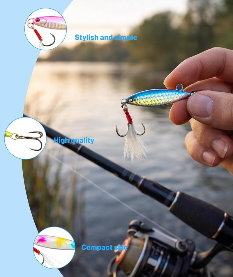 ZSRVAJ 6-Piece Fishing Lure Set for Freshwater and Saltwater - Image 2