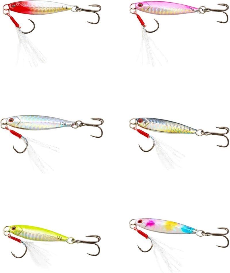 ZSRVAJ 6-Piece Fishing Lure Set for Freshwater and Saltwater - Image 1