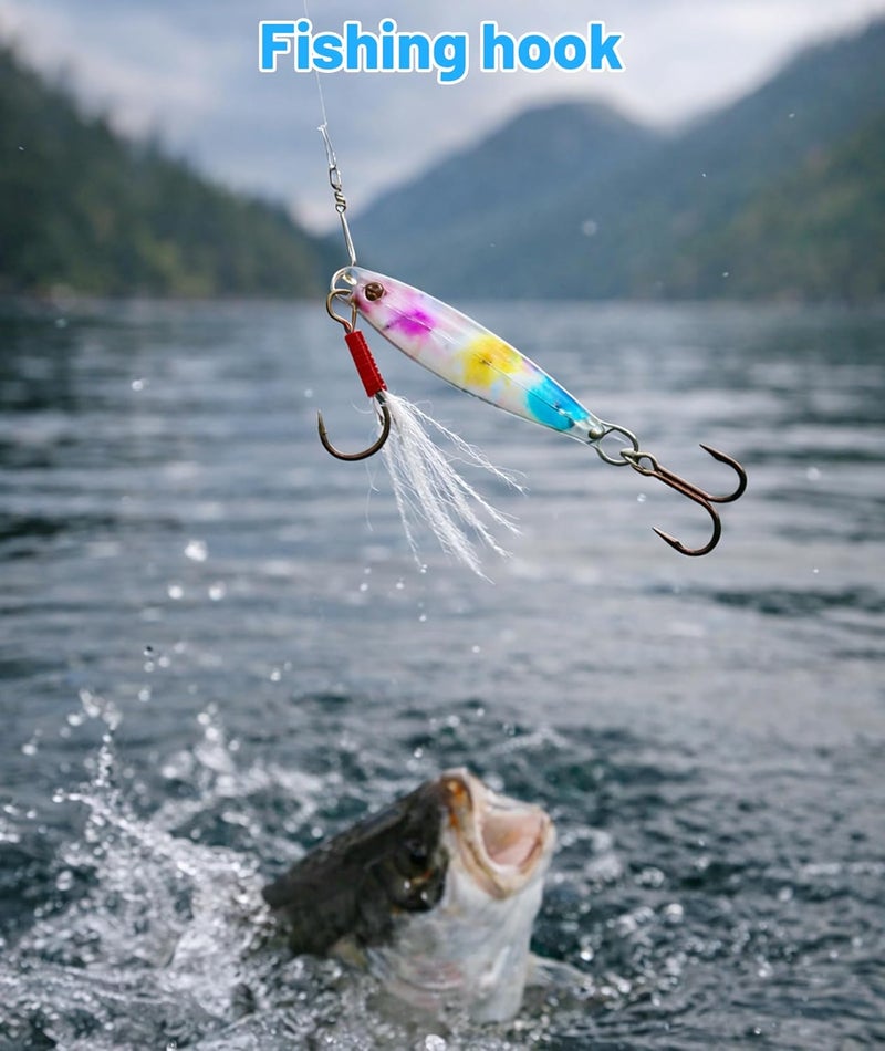ZSRVAJ 6-Piece Fishing Lure Set for Freshwater and Saltwater - Image 3