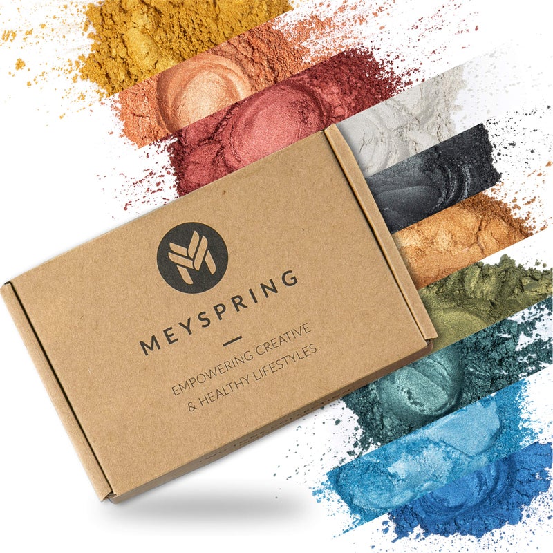 MEYSPRING Two Tone Collection Mica Powder for Epoxy Resin New Generation of Epoxy Resin Color Pigment 100 Mineral SkinSafe and Inert Pigment Powder for Epoxy Resin Pigment Powder Set 100g