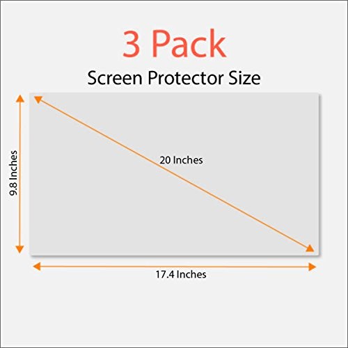 EZ-Pro Screen Protector Anti Blue Light Screen Protector (3 Pack) for 20 Inches Widescreen Desktop Monitor. Filter out Blue Light and relieve computer eye strain to help you sleep better - Image 5