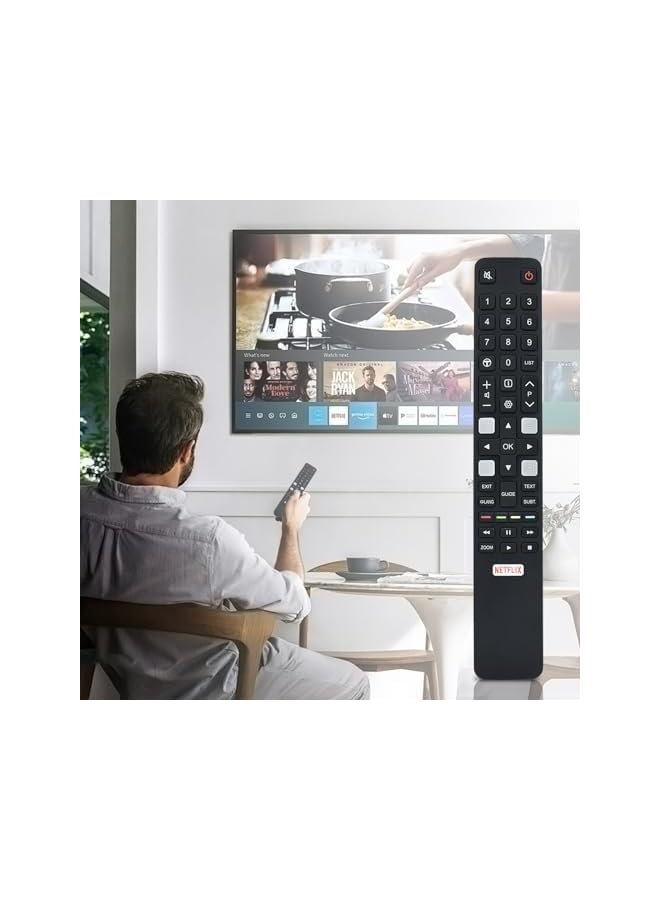 TIGER Remote Control Compatible with TCL Smart TV RC802N YUI4 YAI3 YAI4 YAI5 U55C7006 U65X9006 U75C7006 U55P6046 U60P6046 U49P6046 U43P6046 U65S990, Remote Control RC802N for TCL TV - Image 5