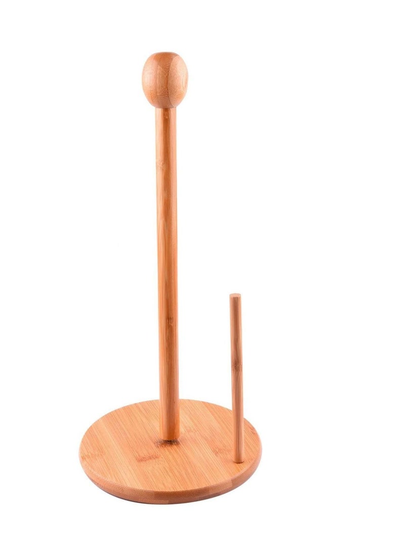 VIO Bamboo Paper Towel Holder Tissue Paper Holder Toilet Paper Roll Used in Kitchen Living Room Bathroom Toilet  - Image 1