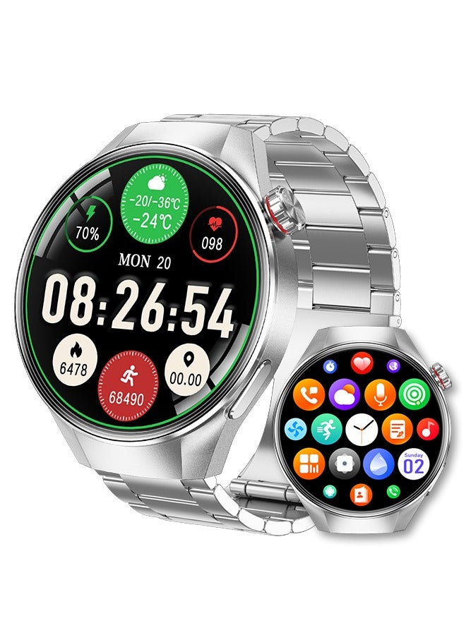 RollsTimi  Smart Watches for Men with Bluetooth Call, 1.75" AMOLED Waterproof Smartwatch, 100+ Sport Modes, 400mAh Heart Rate/Sleep Monitor Fitness Tracker for Android iOS  - Image 1