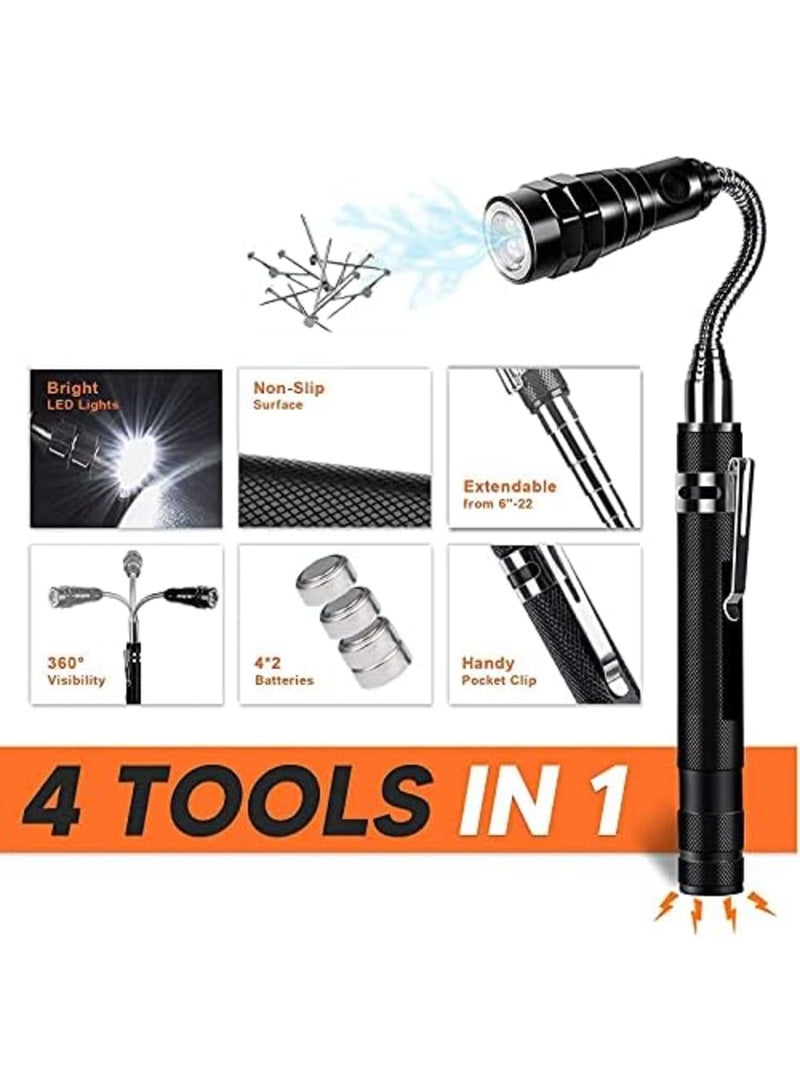 Tool Gifts for Men Dad Husband Telescoping Magnetic Pickup Tool Stocking Stuffers Gifts, Mechanic Magnet Unique Gadget Birthday - Image 4